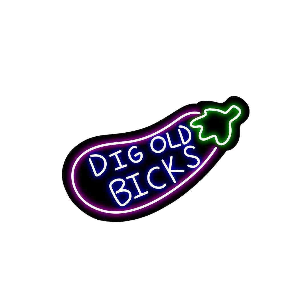 Neon Dicks bicks Sticker